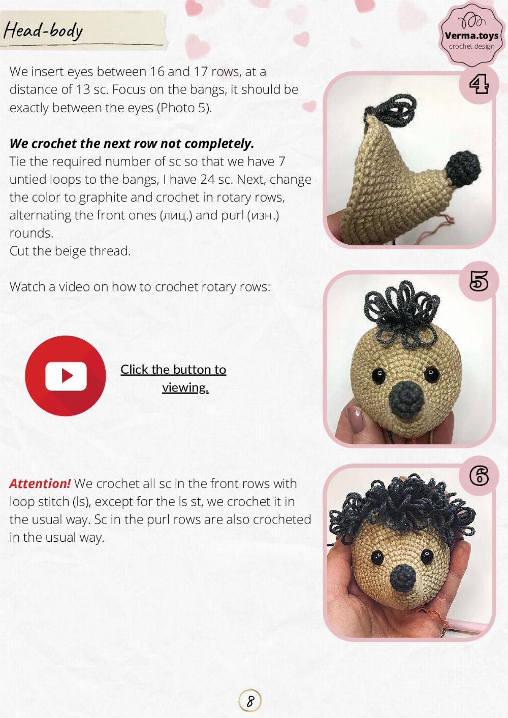 Crochet pattern toys hogs in love, hedgehogs