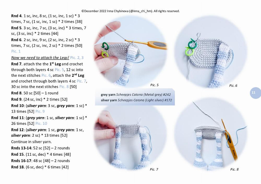 Crochet pattern “Wally the Polar bear”