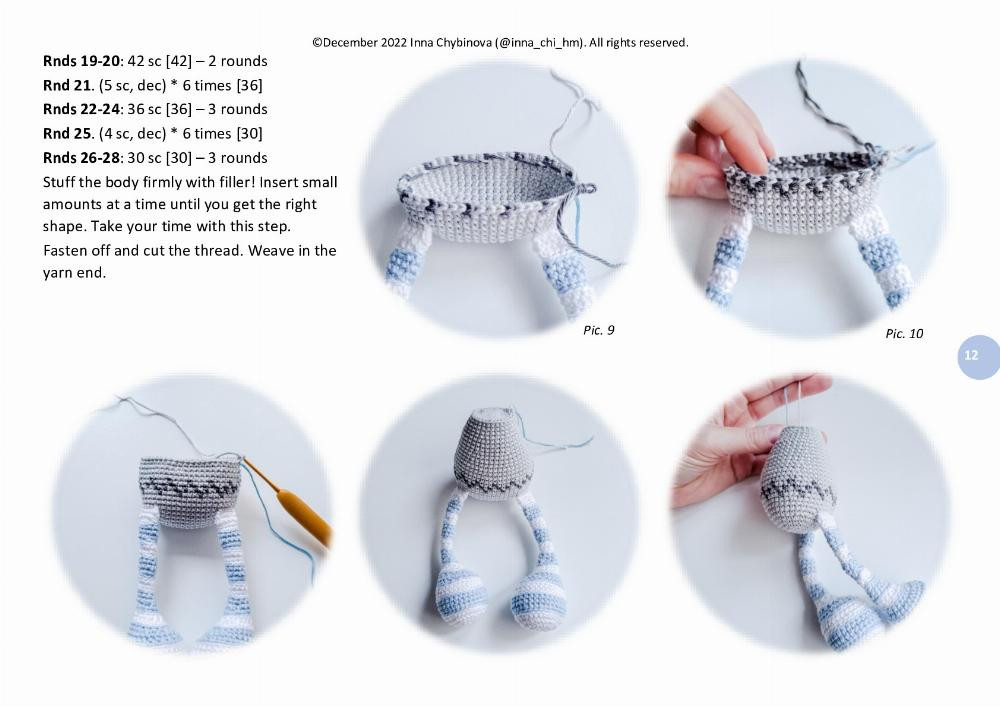 Crochet pattern “Wally the Polar bear”