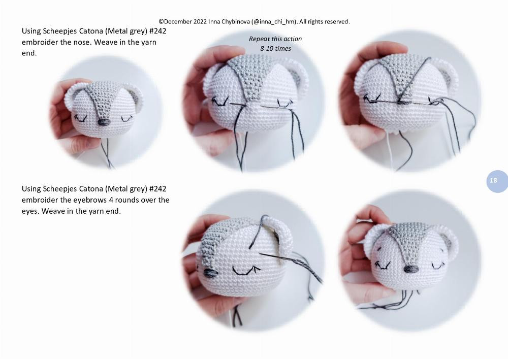 Crochet pattern “Wally the Polar bear”