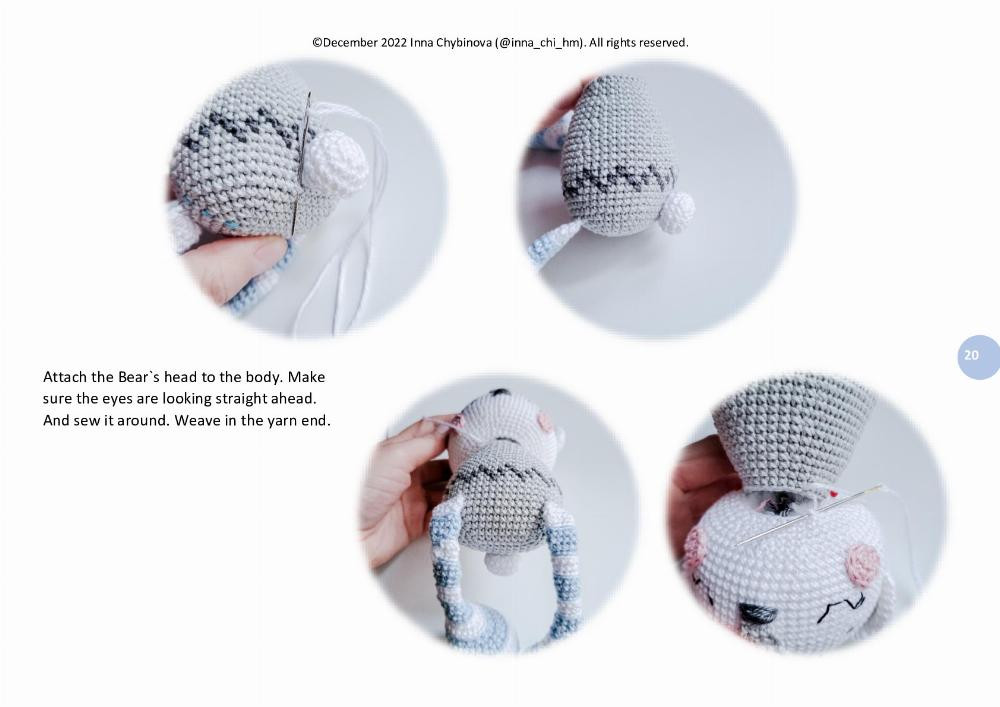 Crochet pattern “Wally the Polar bear”