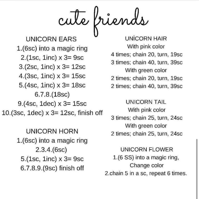 Crochet patterns for deer, mules, and unicorns