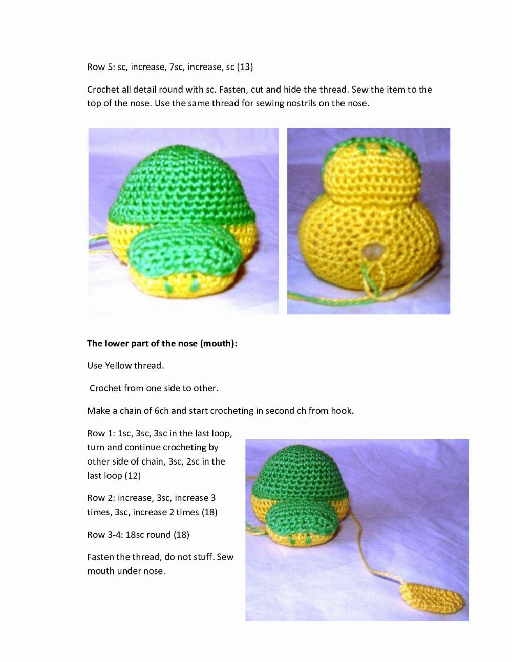 crochet snake pattern