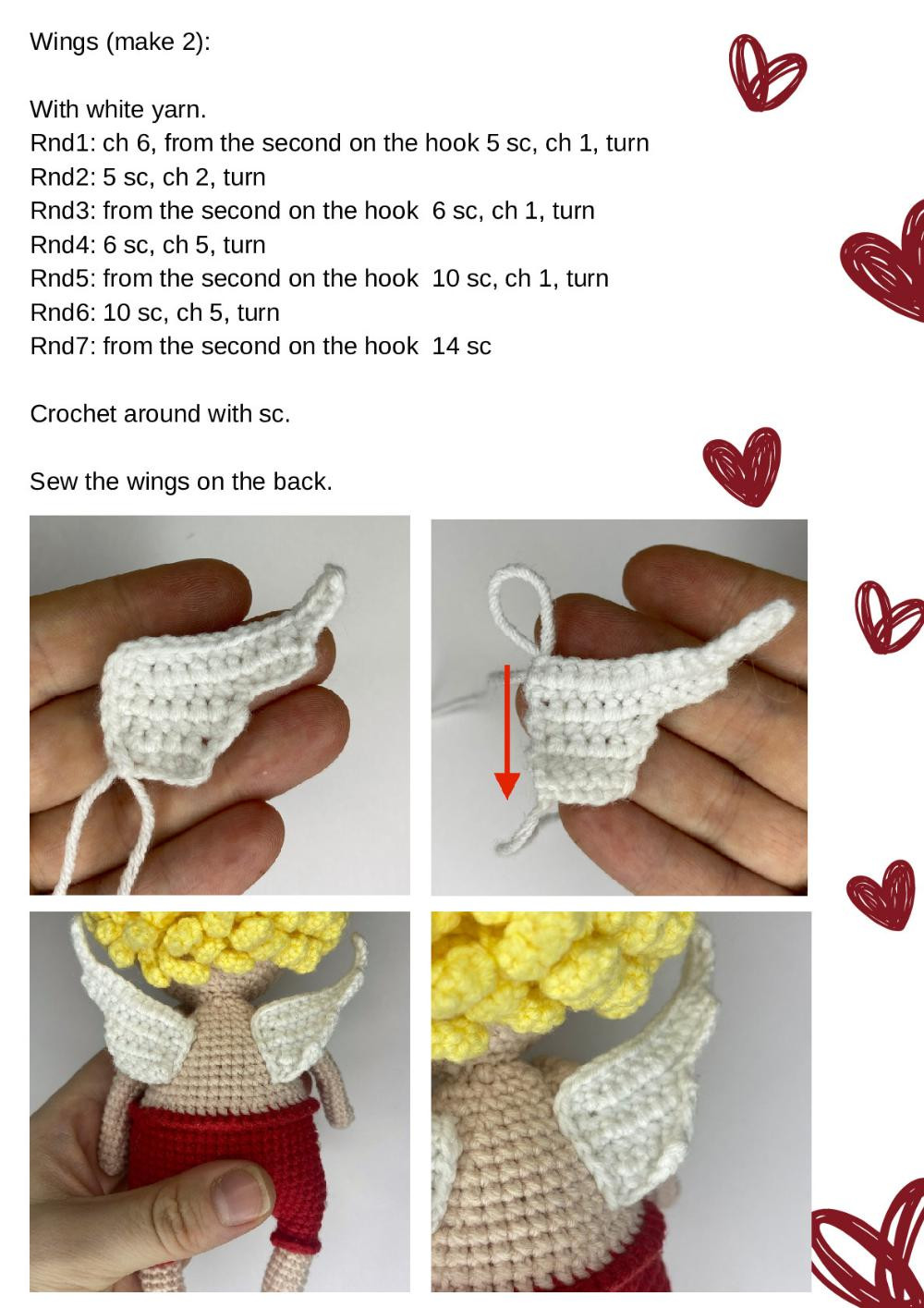 CROCHET TOY PATTERN “Cupid”