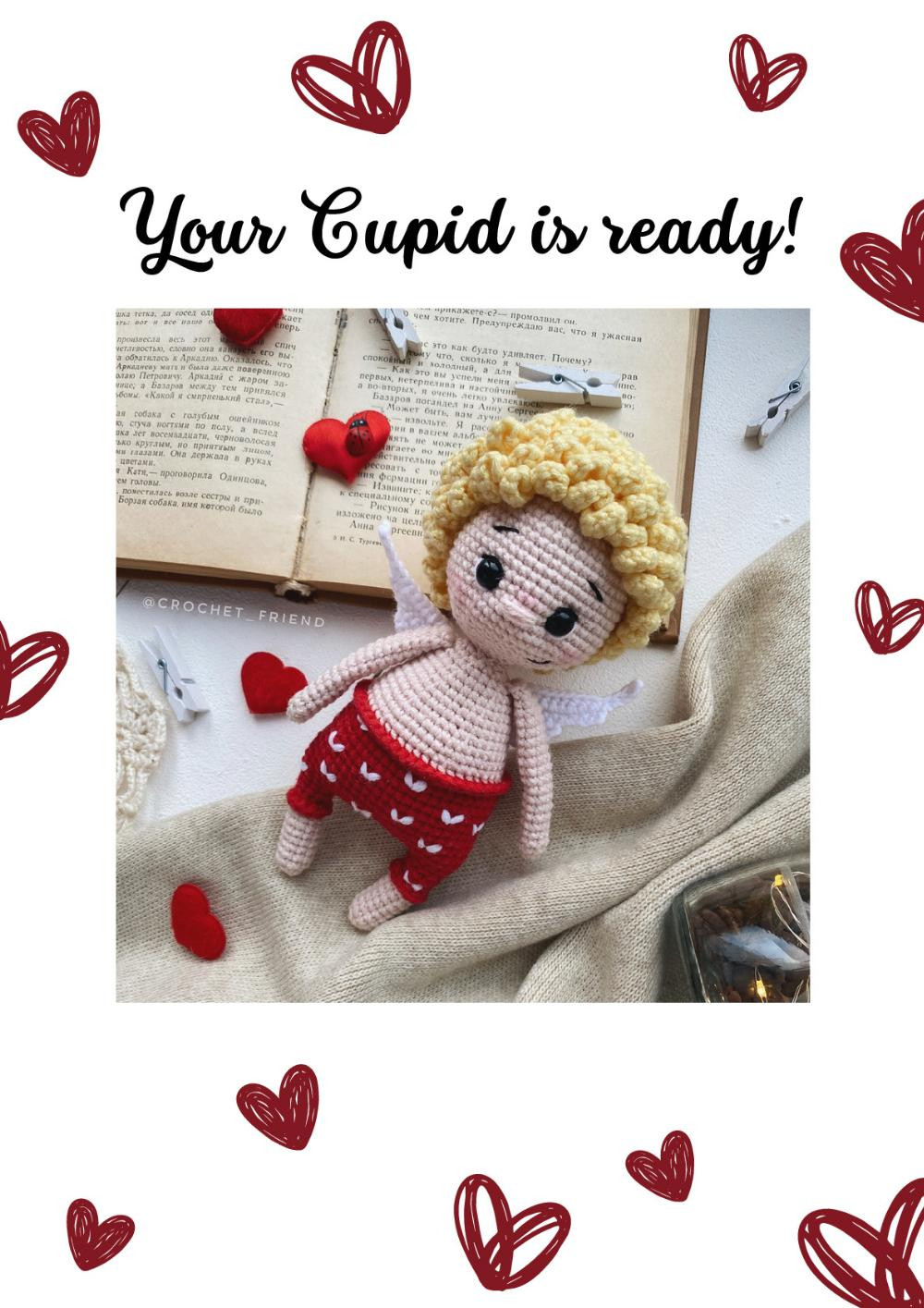 CROCHET TOY PATTERN “Cupid”