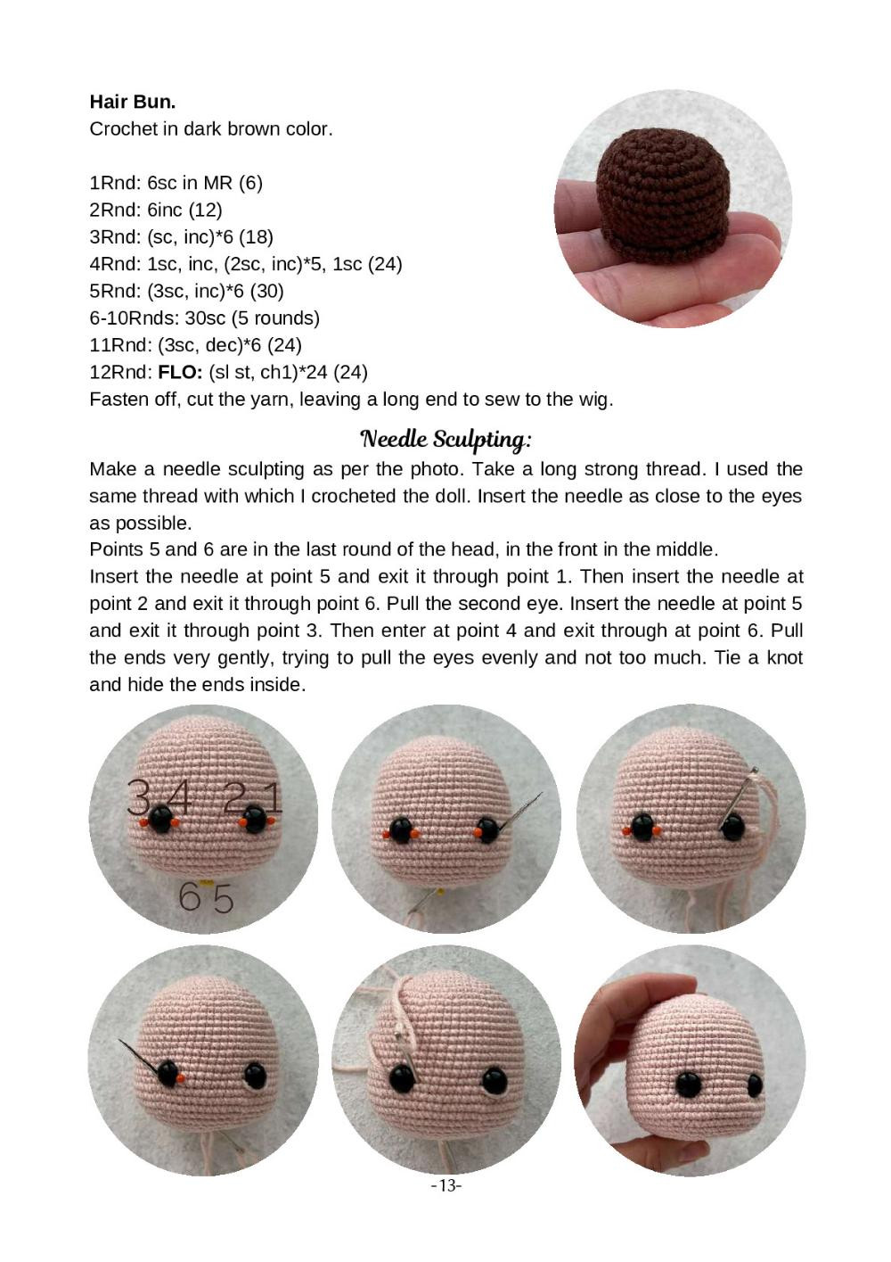 Crochet Toy Pattern "Gymnast Doll"