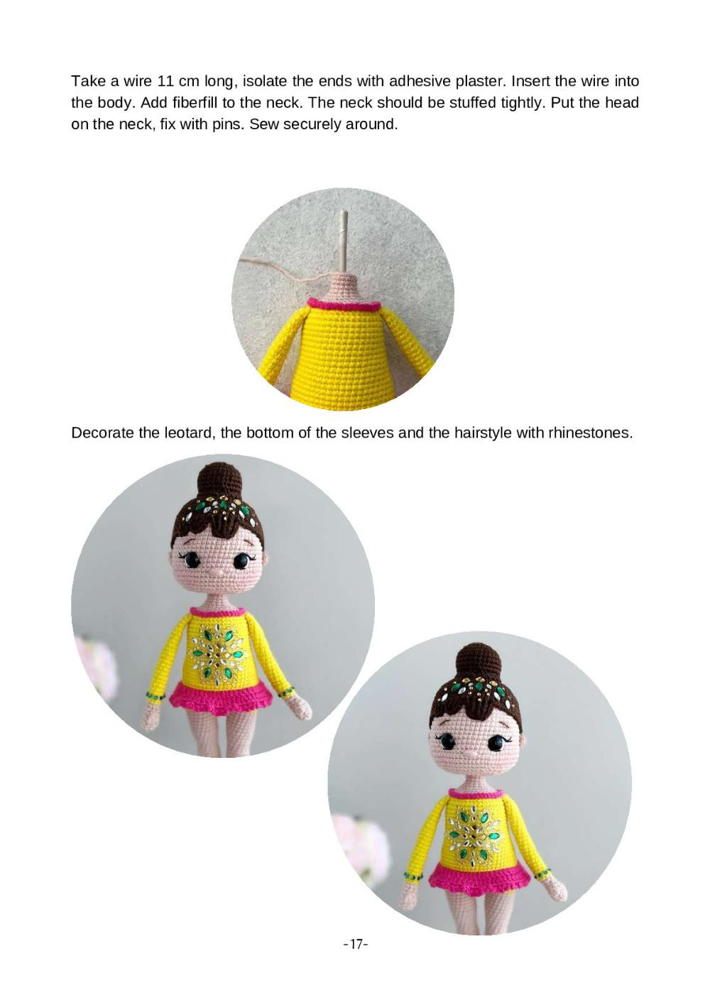 Crochet Toy Pattern "Gymnast Doll"