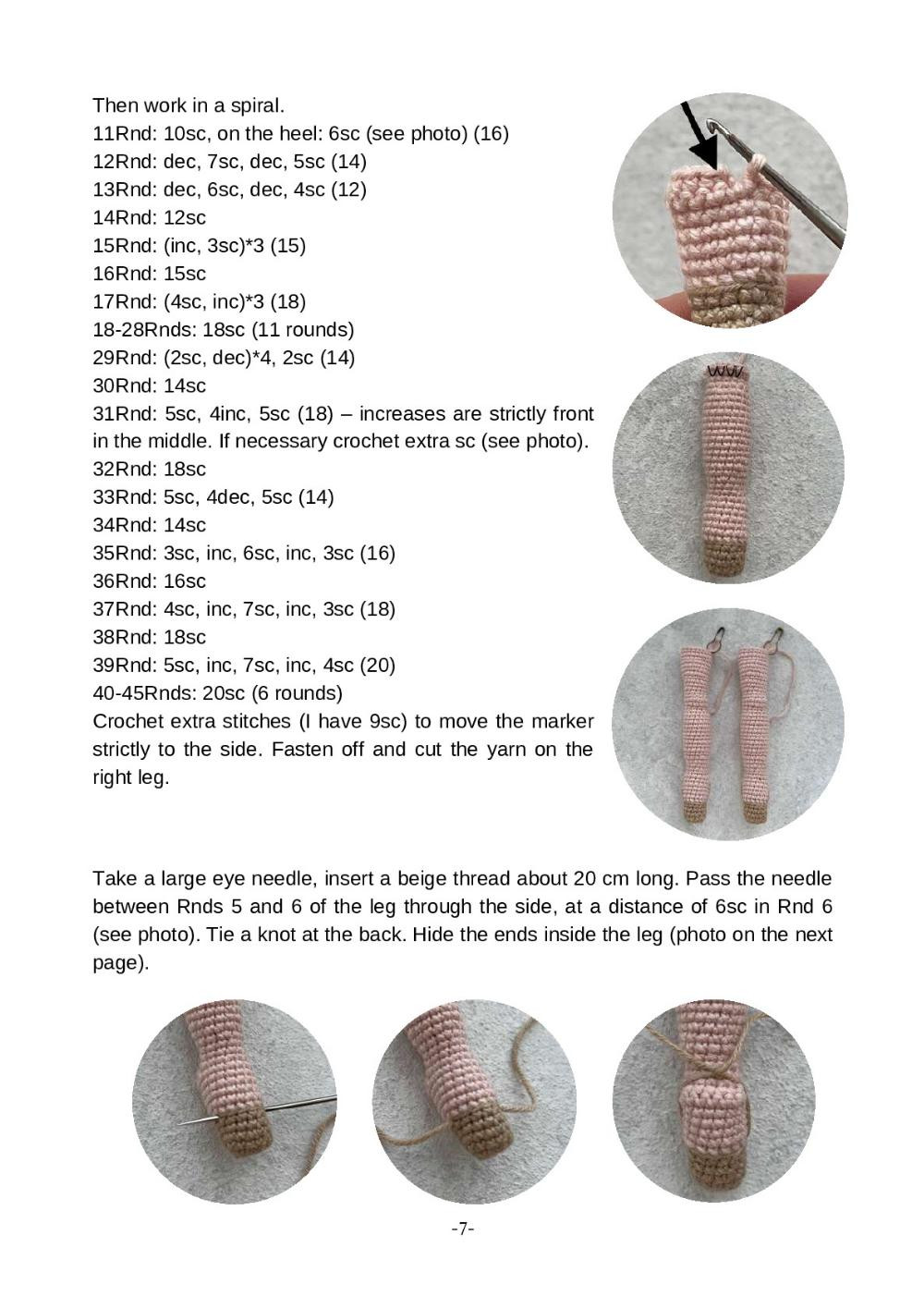 Crochet Toy Pattern "Gymnast Doll"