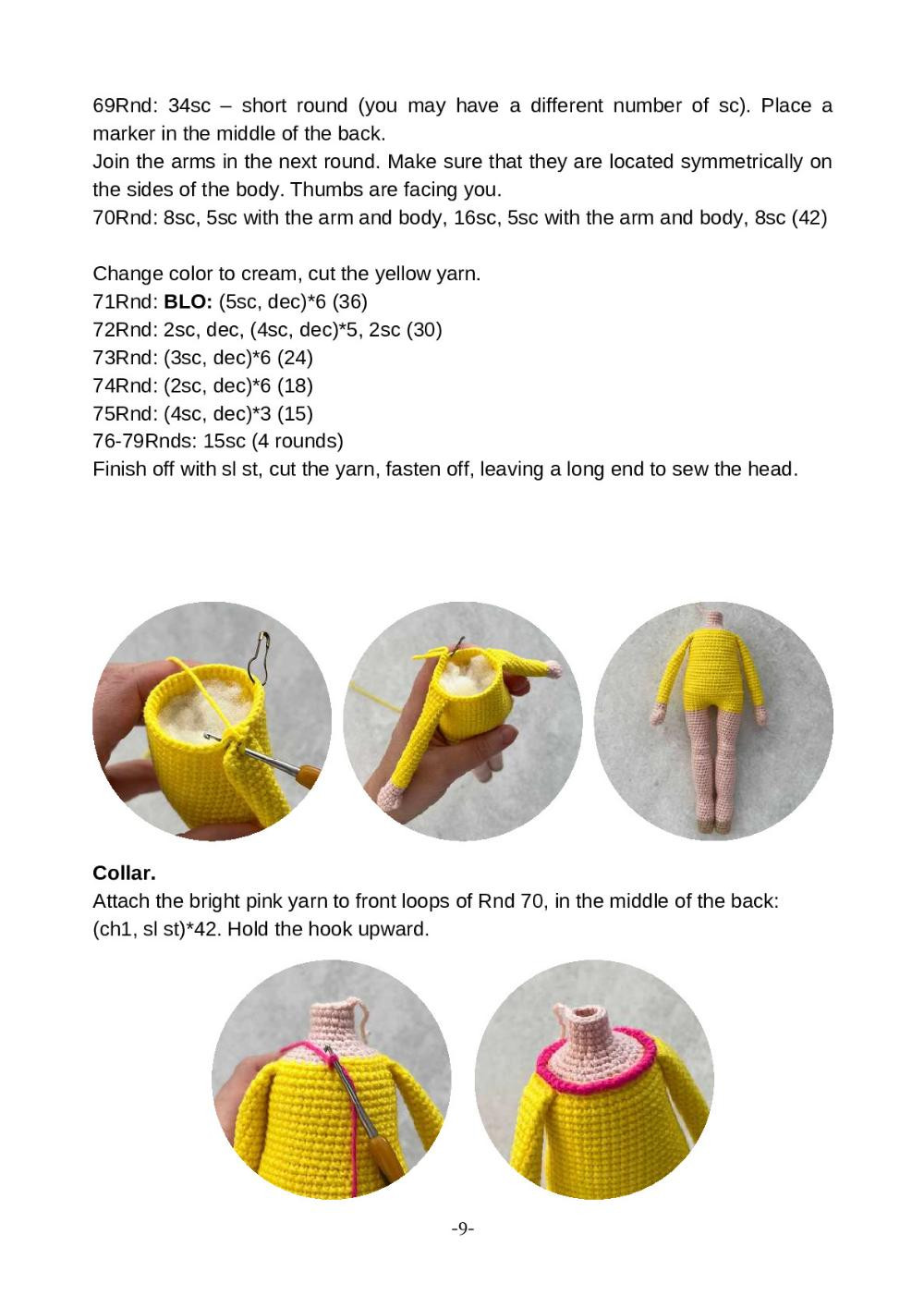 Crochet Toy Pattern "Gymnast Doll"