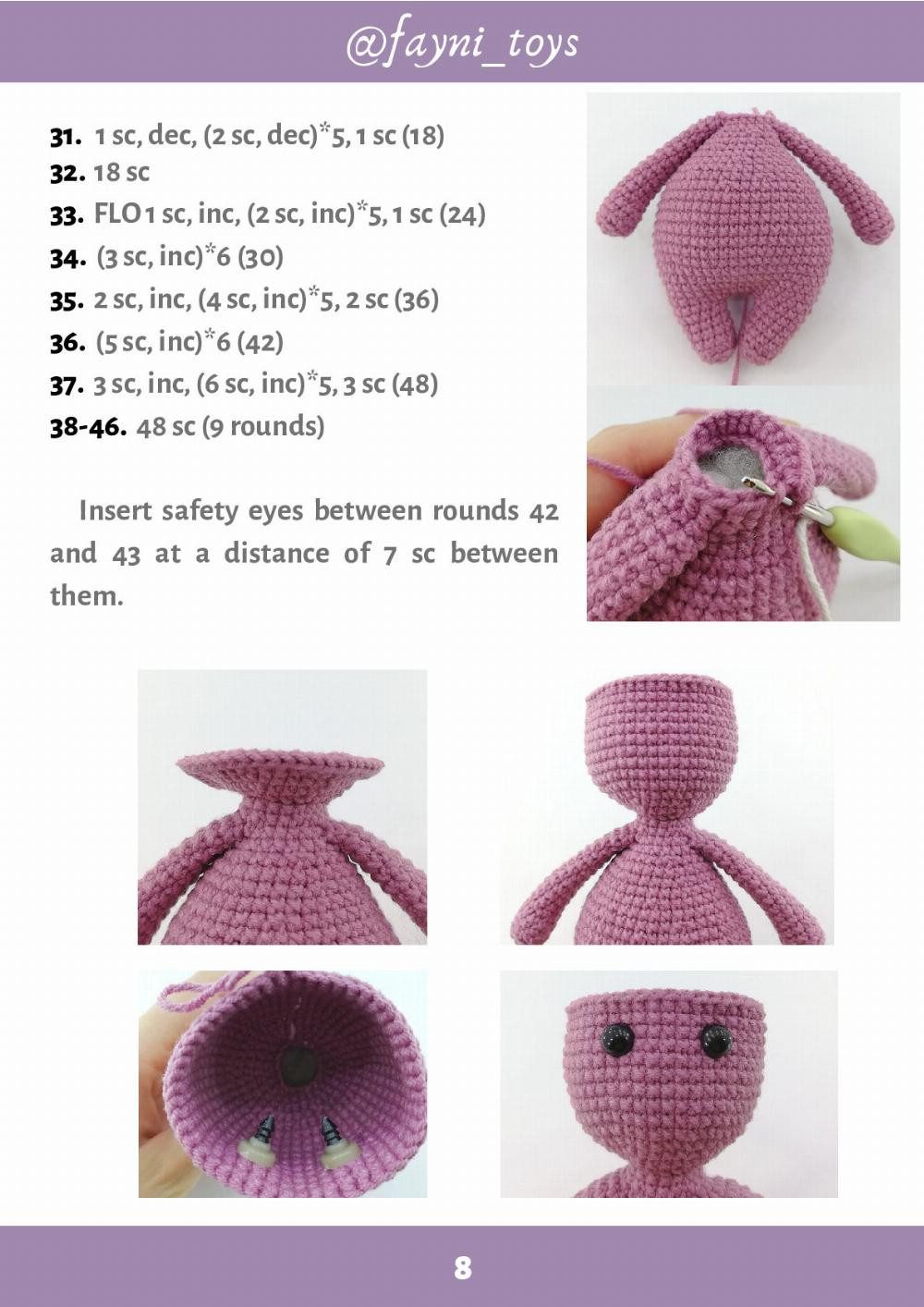 Crochet Toy Pattern HIPPO