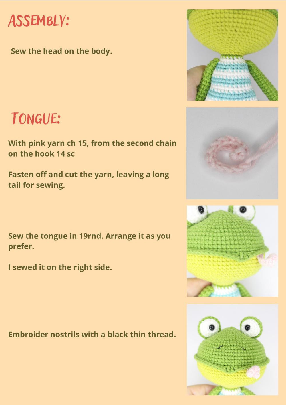 CROCHET TOY PATTERN «JAK THE Frog»