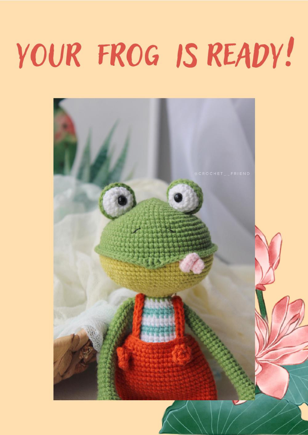 CROCHET TOY PATTERN «JAK THE Frog»