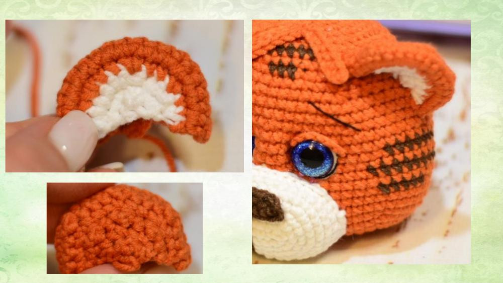 Crochet toy pattern Martin the cat and Anthony the tiger