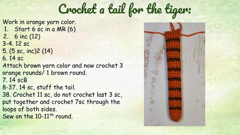 Crochet toy pattern Martin the cat and Anthony the tiger