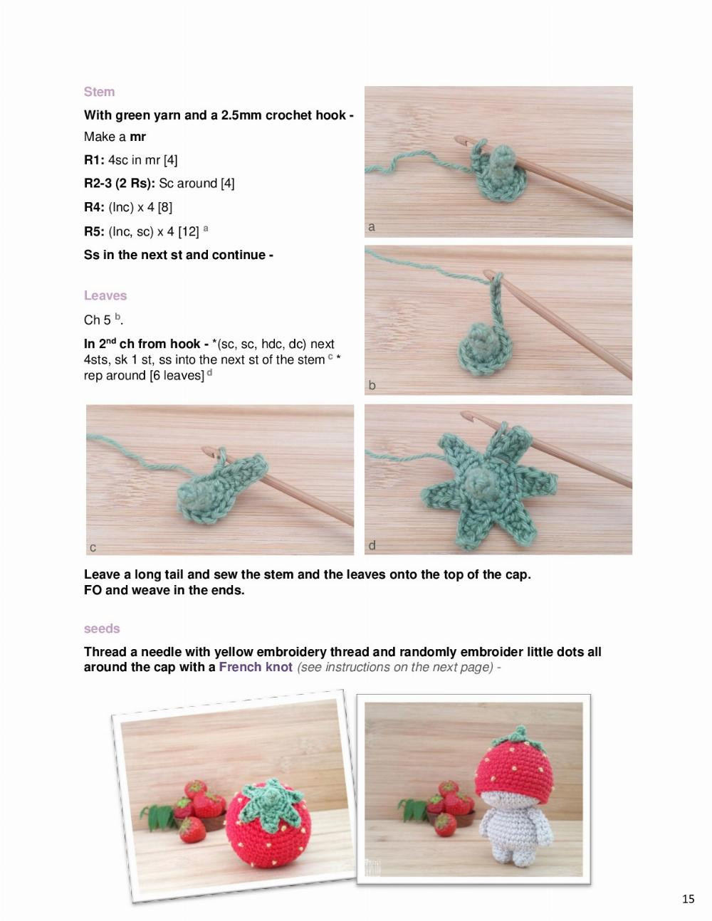 Crochet yourself 4 whimsical Berry Dudes