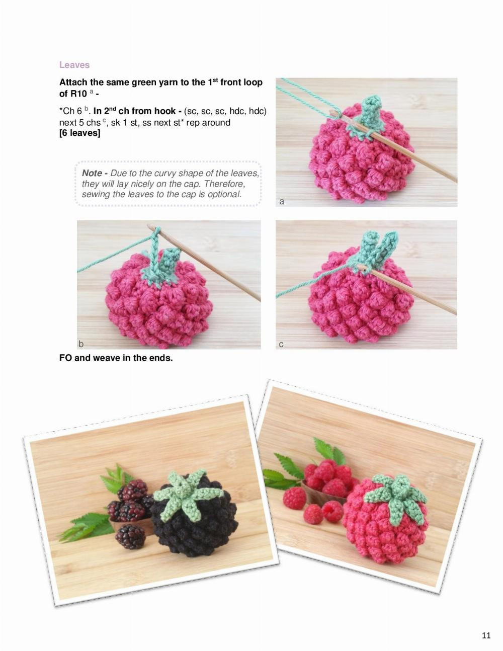 Crochet yourself 4 whimsical Berry Dudes