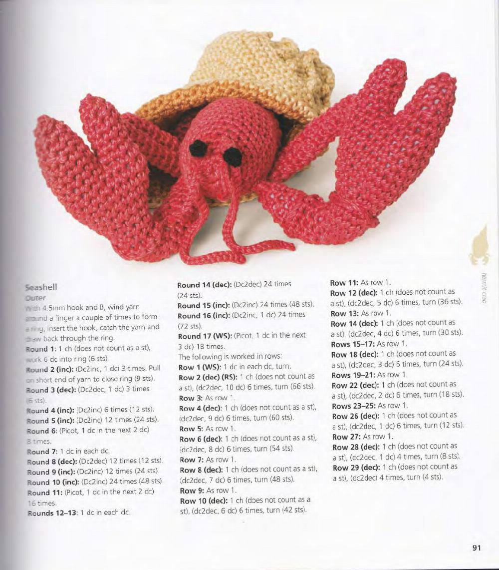 crocheted sea creatures A collection, starfish, whale, jelly fish, shark, puffer fish,  lobster, sea urchin, hermit crab, seahorse, octopus, angler fish, nautilus,