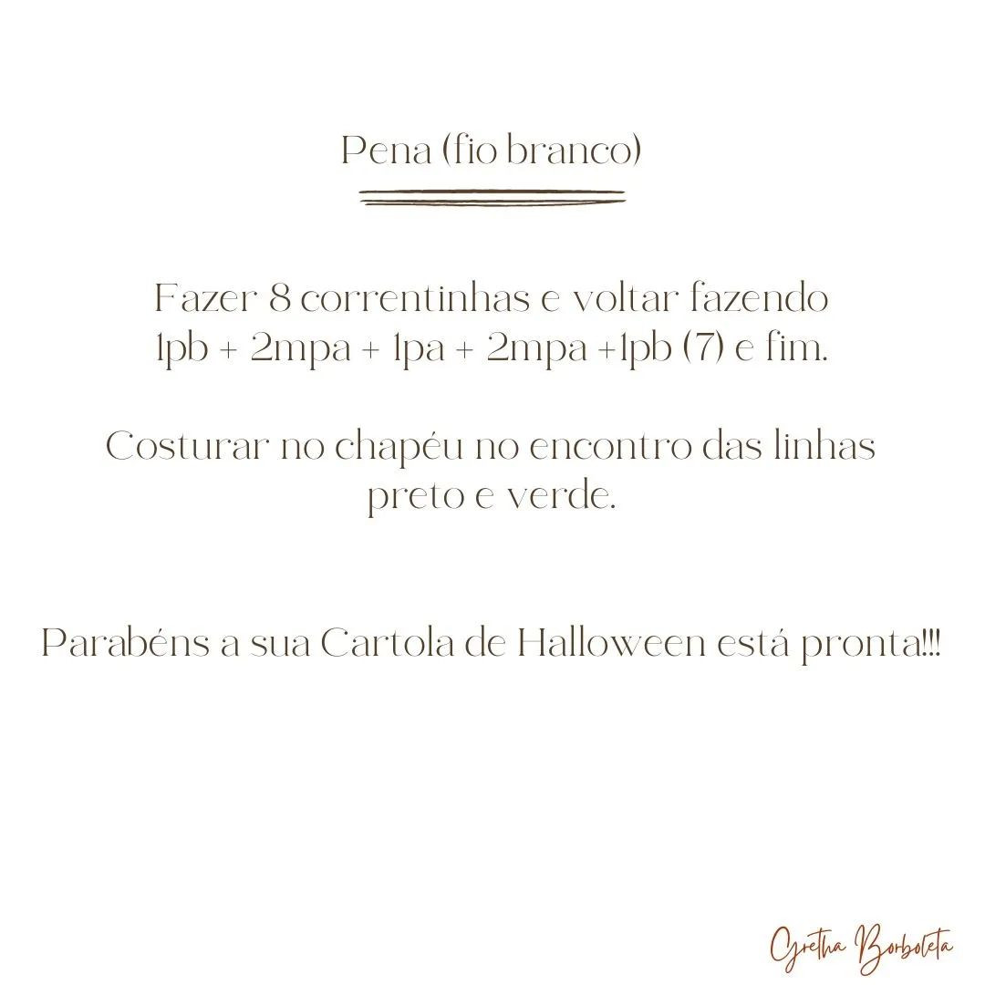 Dá uma olhada no nosso Garoto Vodoo no final da receita pra ver como ele ficou com a cartola 🎃🧡 se você quiser comprar a receita completa com o Garoto Vodoo e o Cabeça de Abóbora entre em contato via direct 😉 .