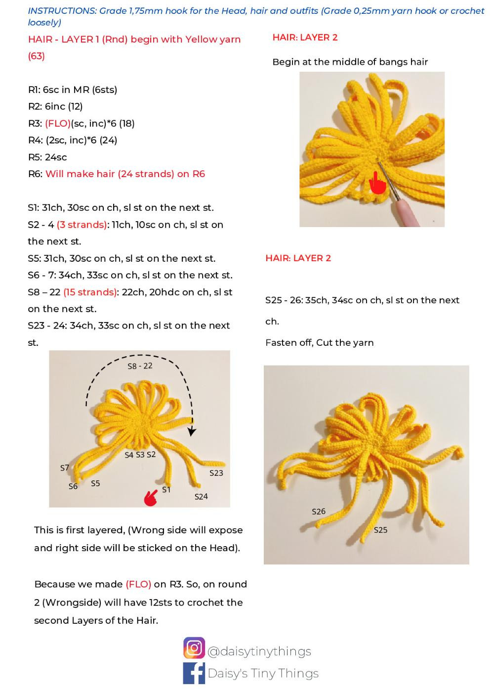 Daisy's Tiny Things "T.N Honey chibi doll" pattern