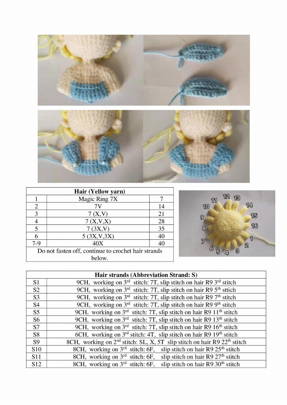 Disney princess crochet pattern