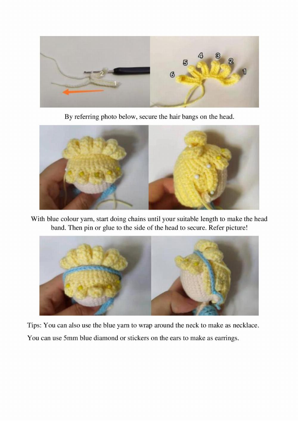 Disney princess crochet pattern