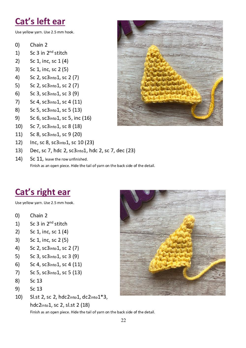 Dog O’Cat Crochet pattern