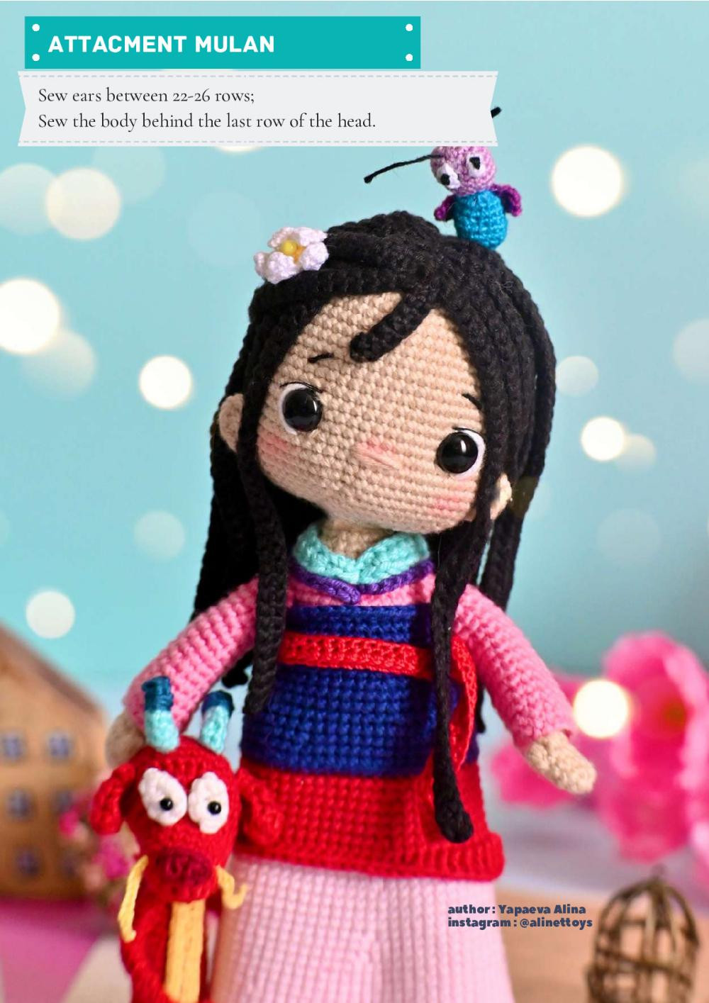 DOLL MULAN crochet pattern