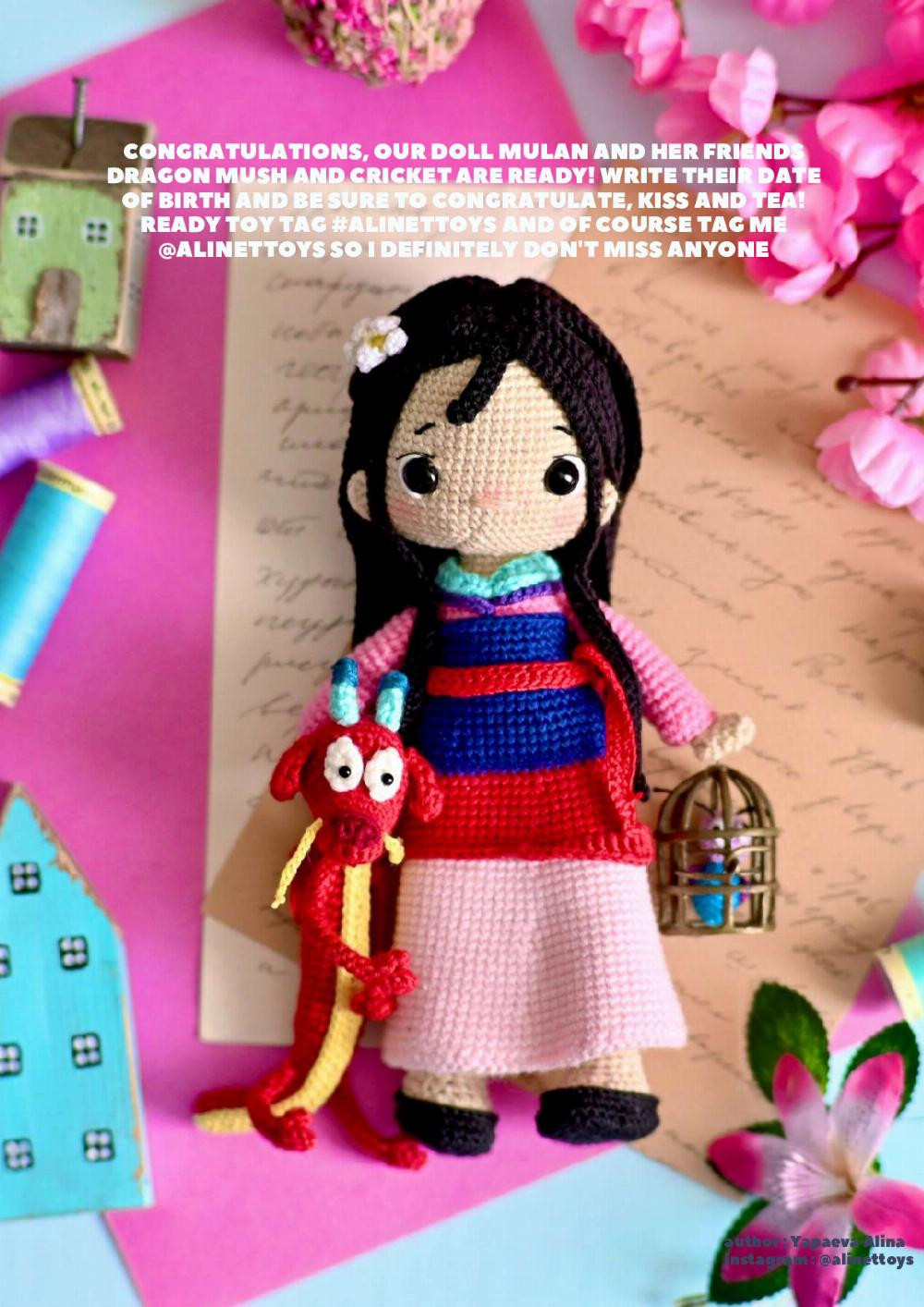 DOLL MULAN crochet pattern