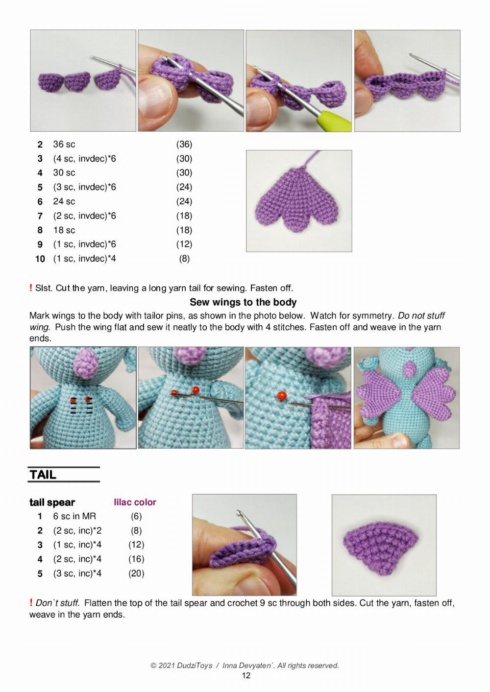 DRAGON Ujin Crochet Pattern