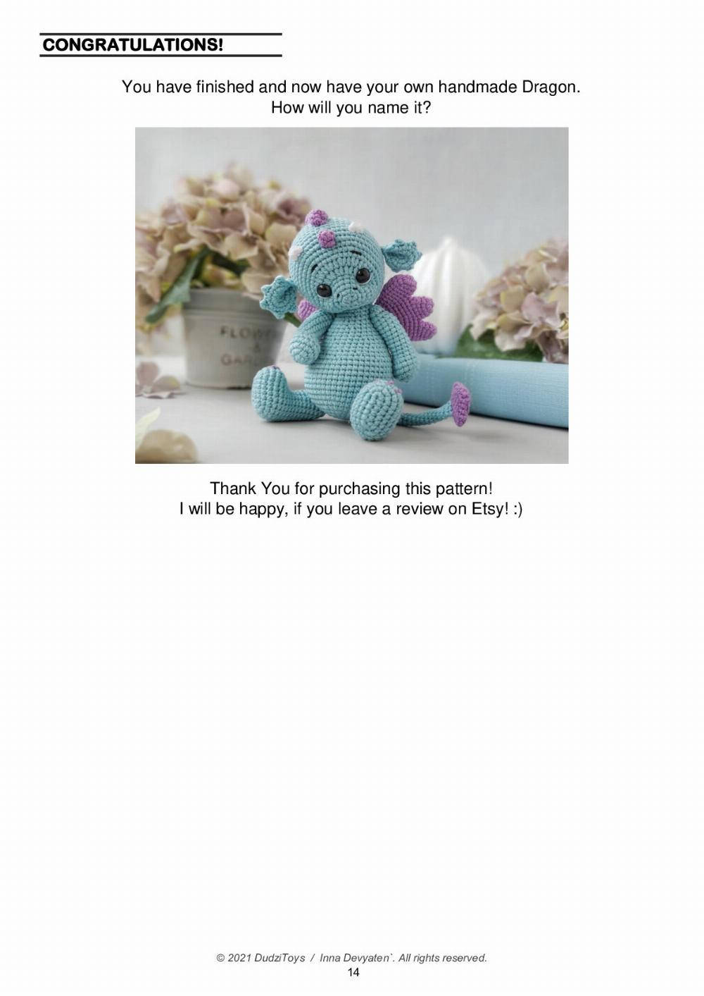 DRAGON Ujin Crochet Pattern