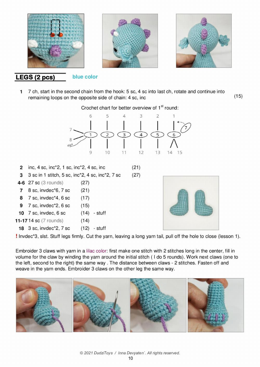 DRAGON Ujin Crochet Pattern