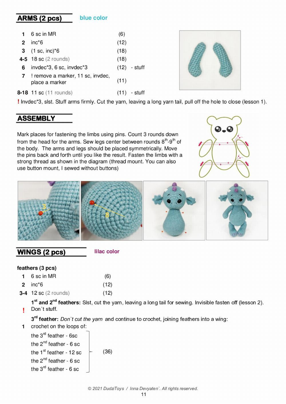 DRAGON Ujin Crochet Pattern