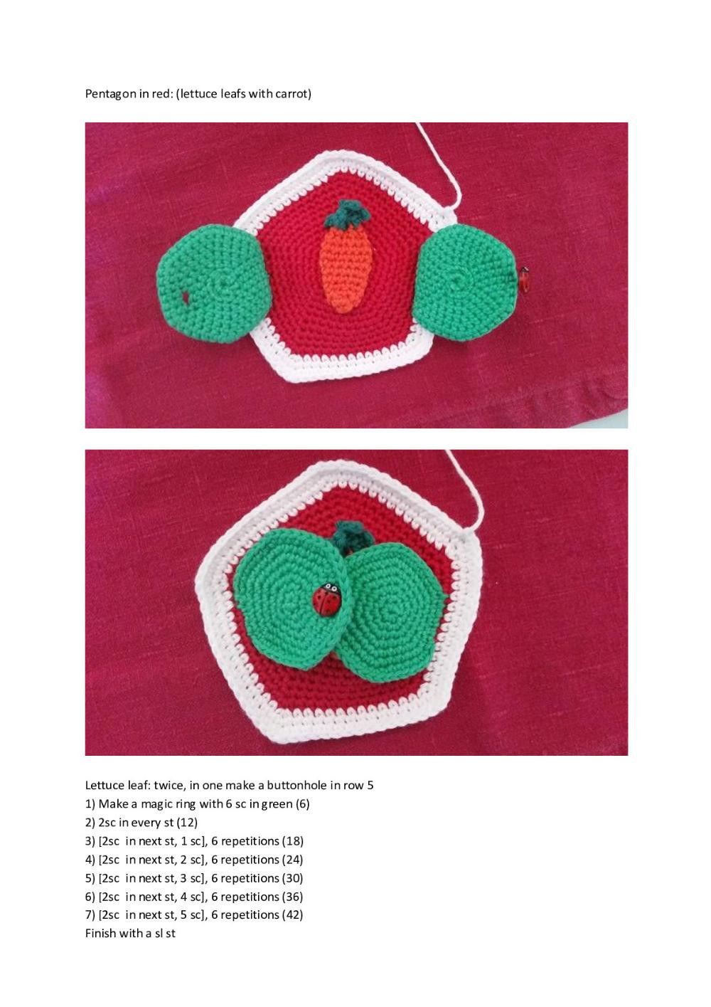 Educational Ball Crochet 12 pentagons