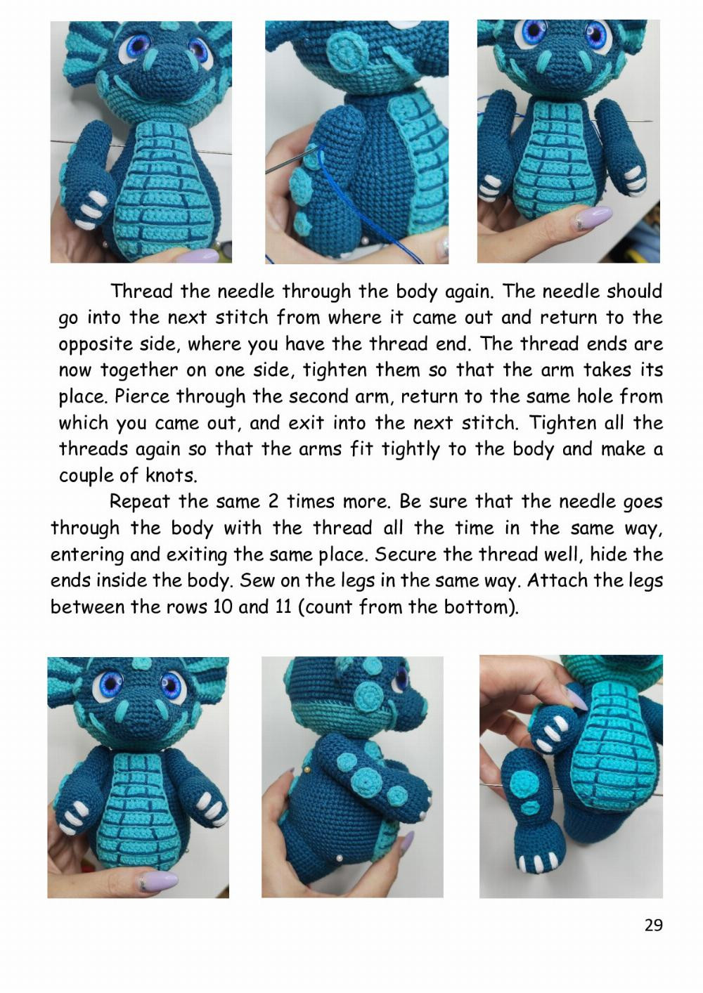 Elena Metlina Crochet pattern «Dragon»