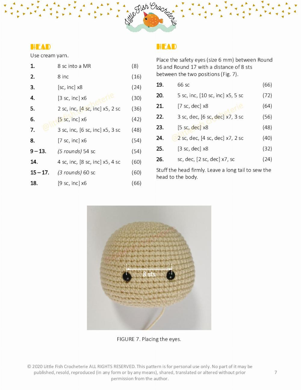 ELLIOT THE LITTLE BEAR Crochet Pattern