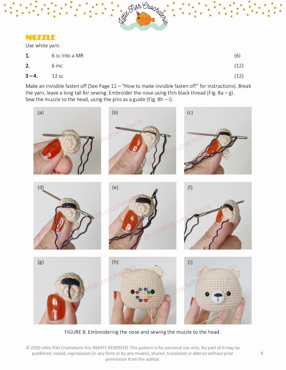 ELLIOT THE LITTLE BEAR Crochet Pattern