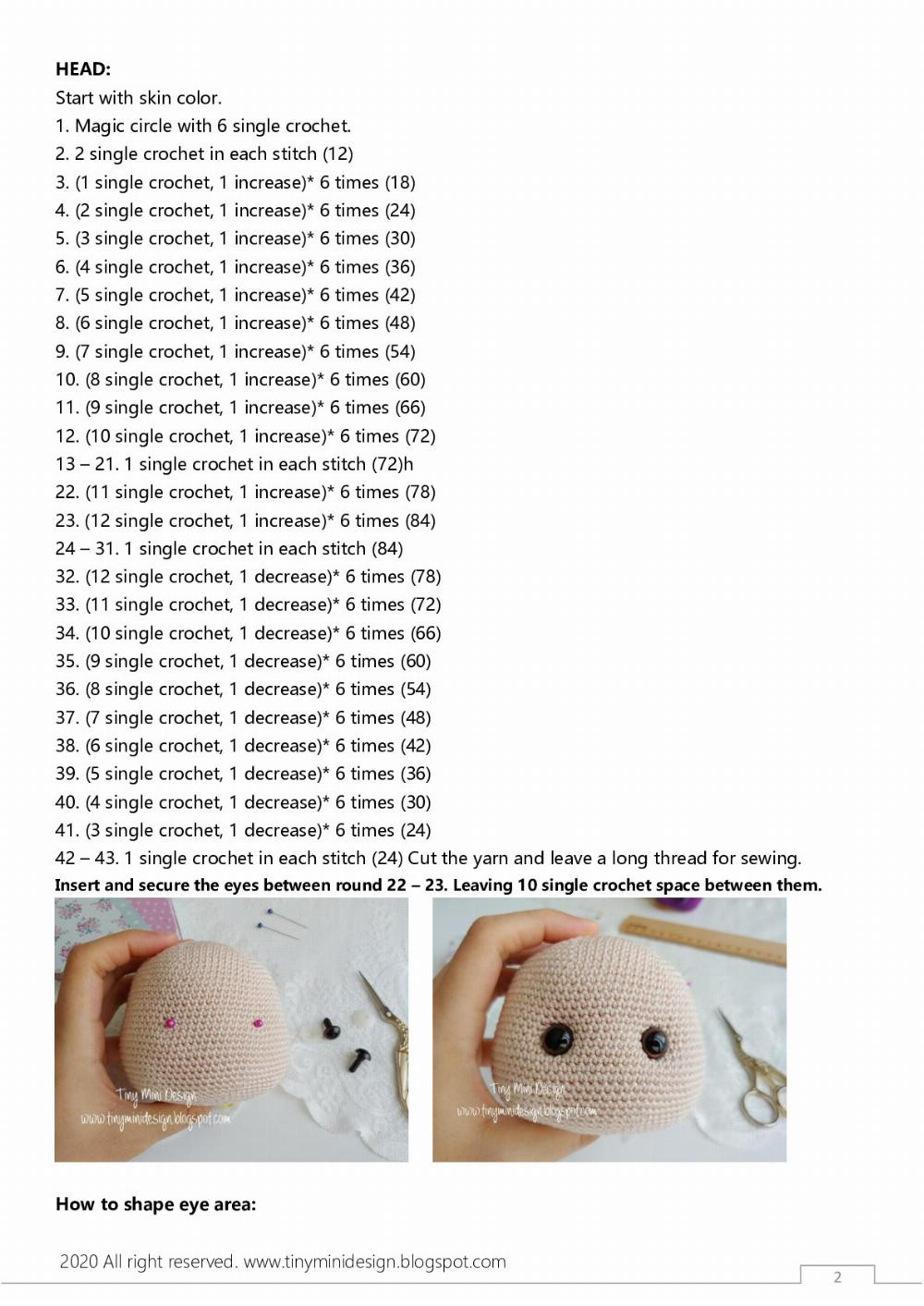 Emily Doll crochet pattern