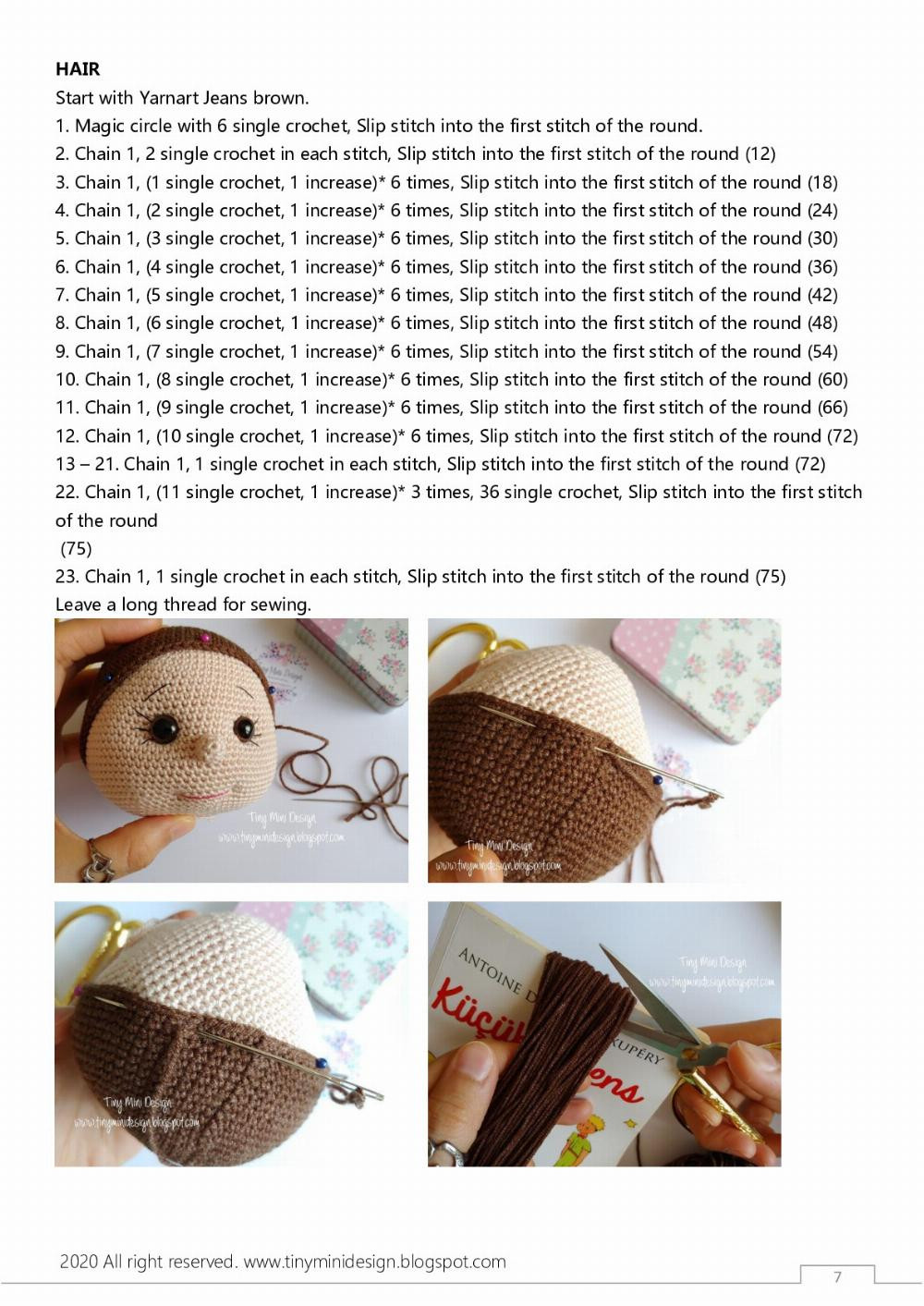 Emily Doll crochet pattern