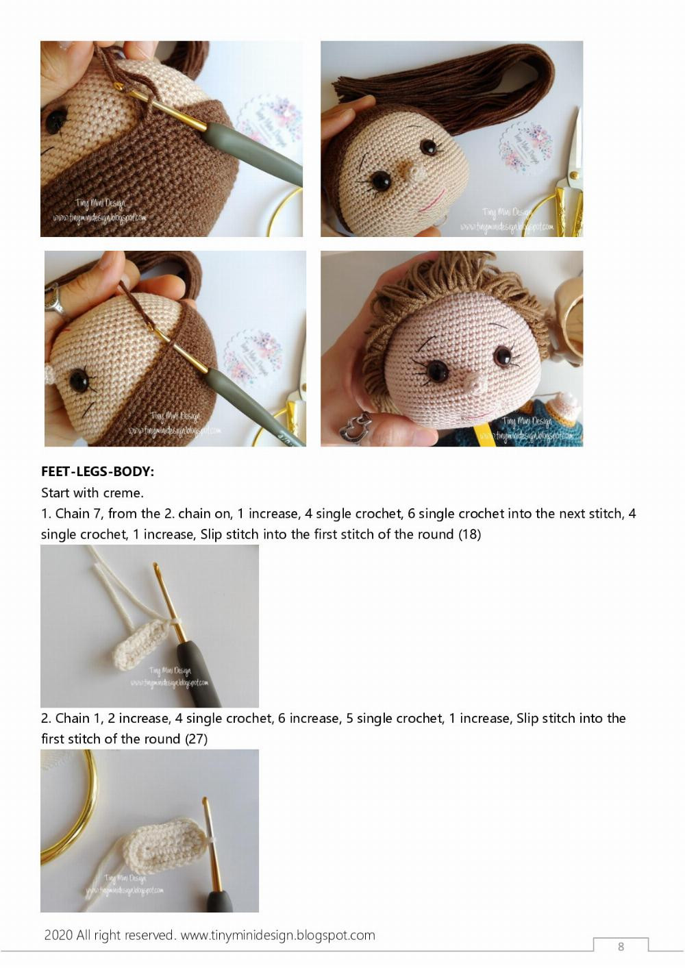 Emily Doll crochet pattern