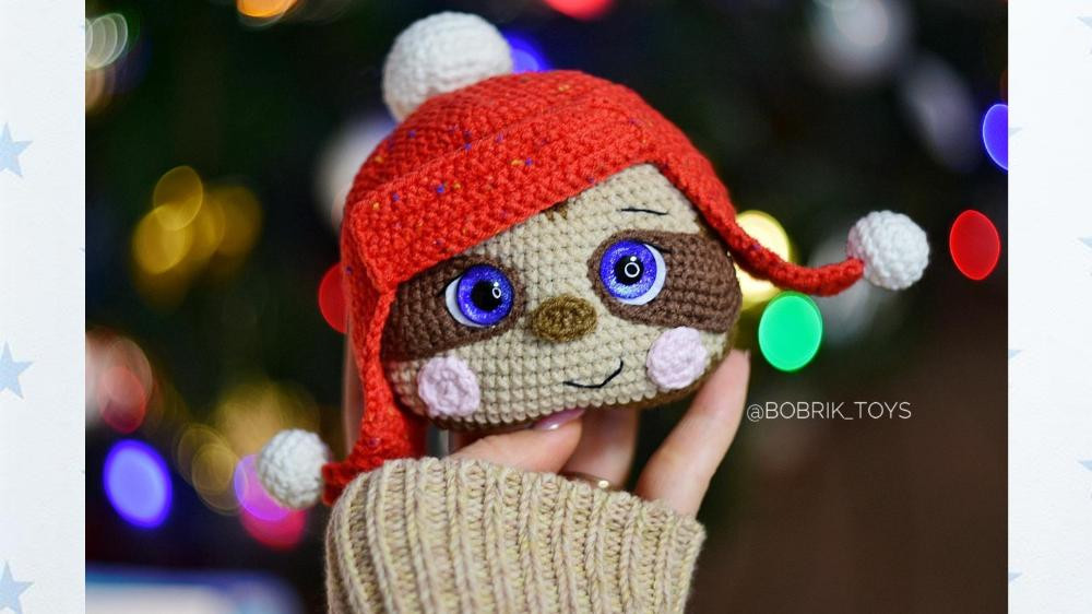 English Crochet Pattern Anthony the Sloth