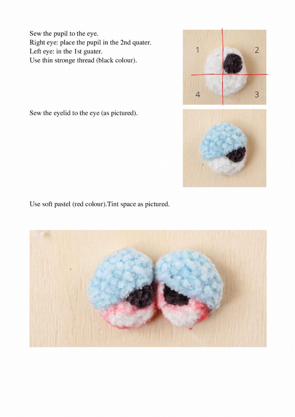 English crochet pattern "Dragon Sleepyhead"