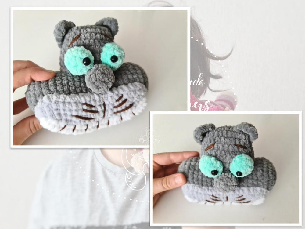 English Crochet Pattern the Cat Final size of the toy with the recommended materials ~ 36 cm