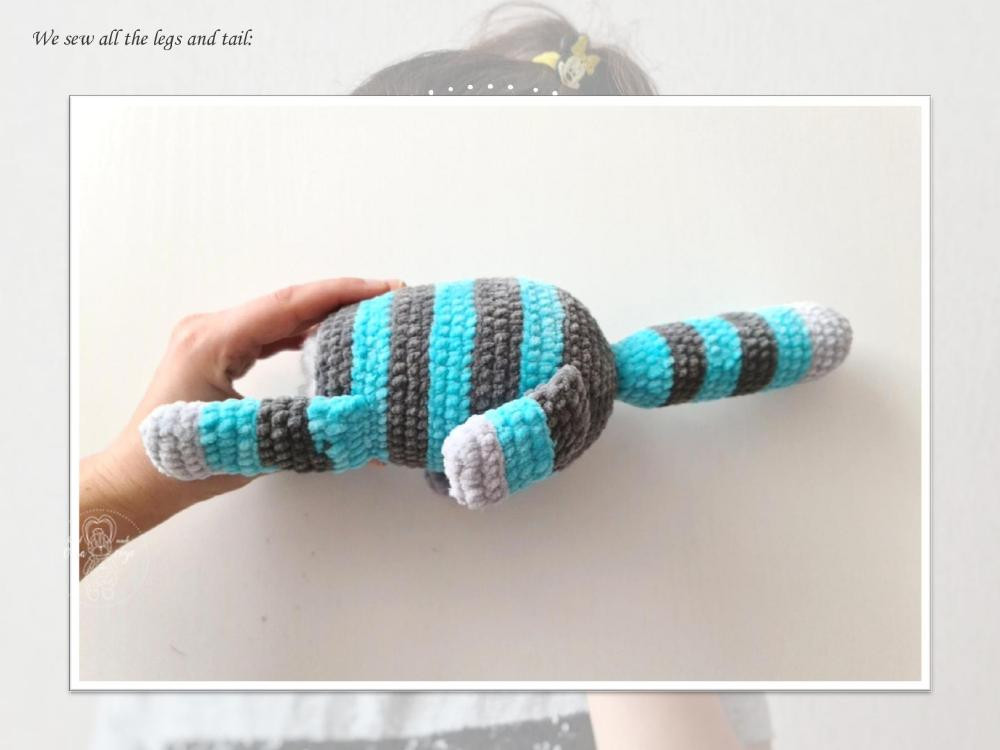 English Crochet Pattern the Cat Final size of the toy with the recommended materials ~ 36 cm