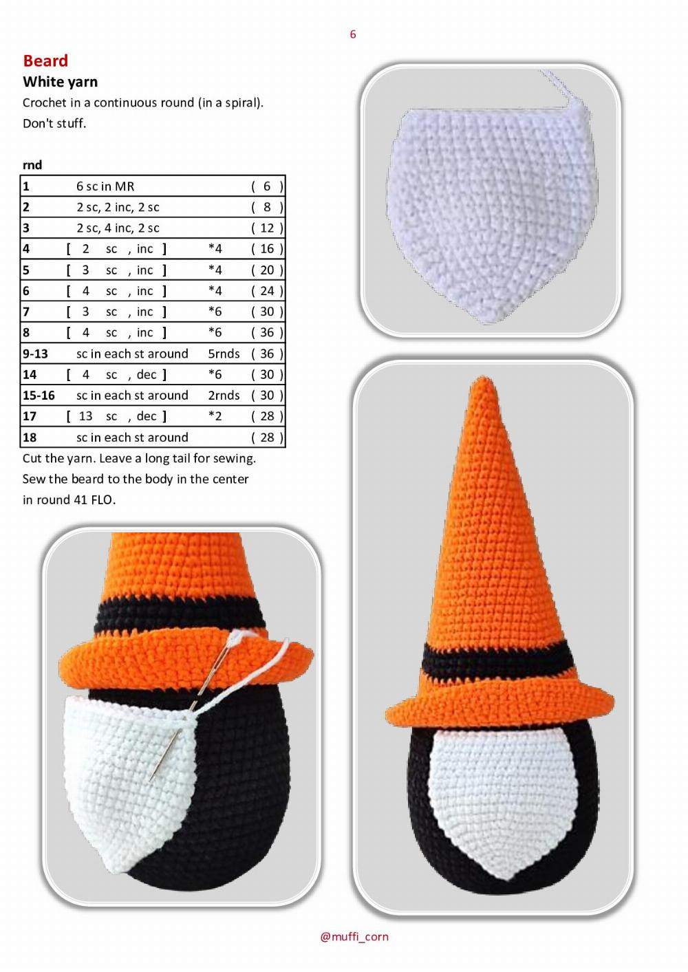 Fall Gnome crochet pattern