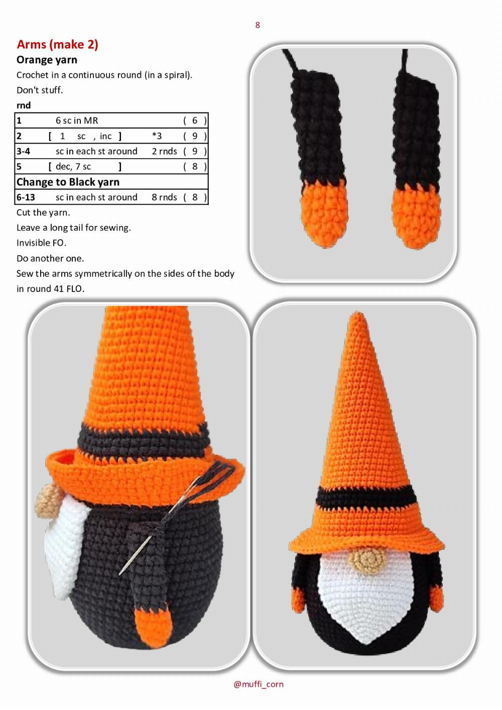 Fall Gnome crochet pattern