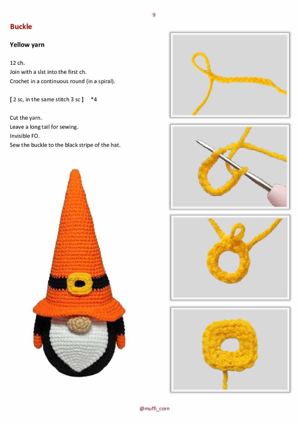 Fall Gnome crochet pattern