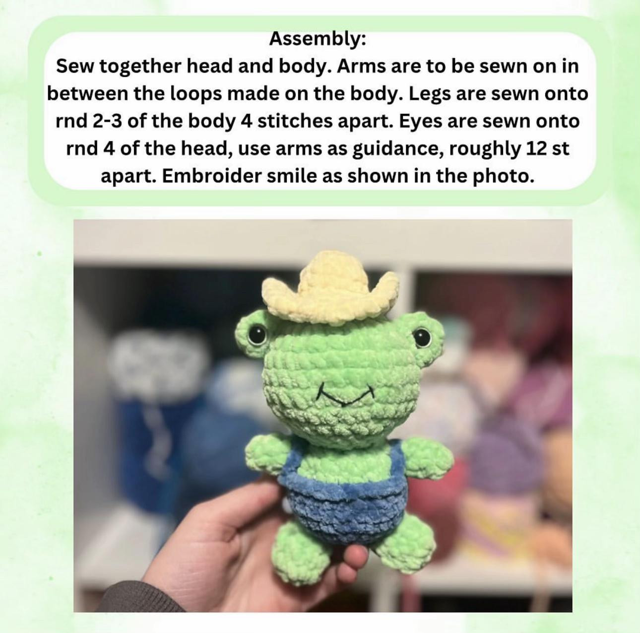 farmer fred the frog free pattern