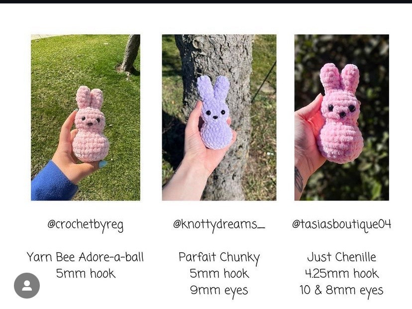 fee no sew peep pattern   rabbit