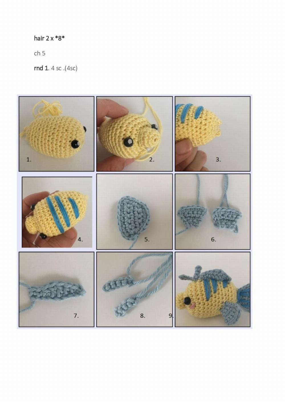 Fish crochet pattern