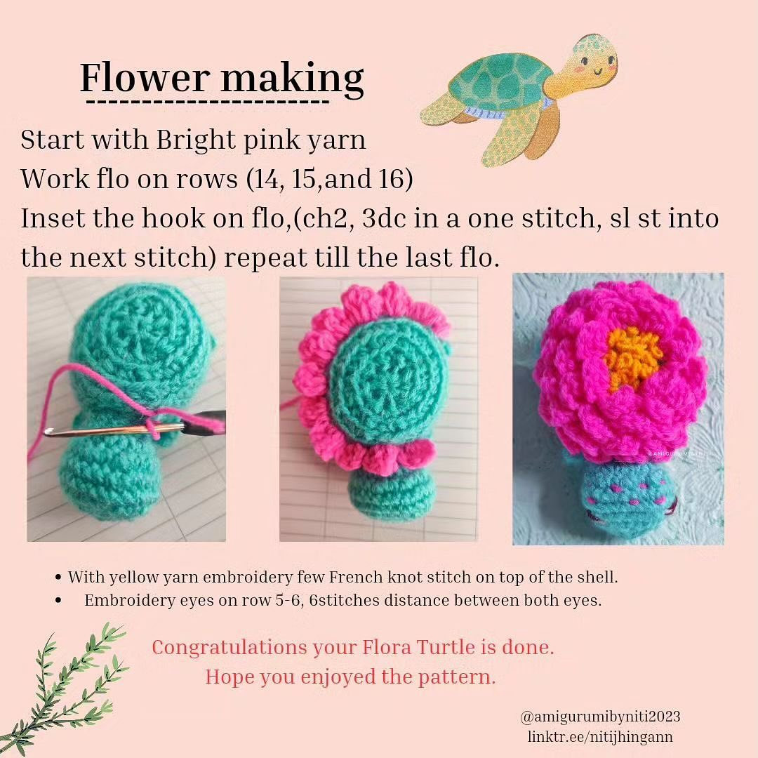 flora turtle corchet pattern